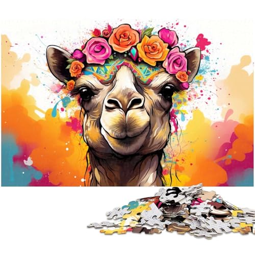 Puzzle 1000 Teile Kamelblumen Holzpuzzle für Erwachsene Teenager, Paare und Freunde zum Geburtstag, Weihnachten 50 x 75 cm / 19,68 x 29,52 Zoll Puzzle 1000 Teile Kamelblumen Holzpuzzle für Erwachsene Teenager, Paare und Freunde zum Geburtstag, Weihnachten 50 x 75 cm / 19,68 x 29,52 Zoll von JIANGENNF
