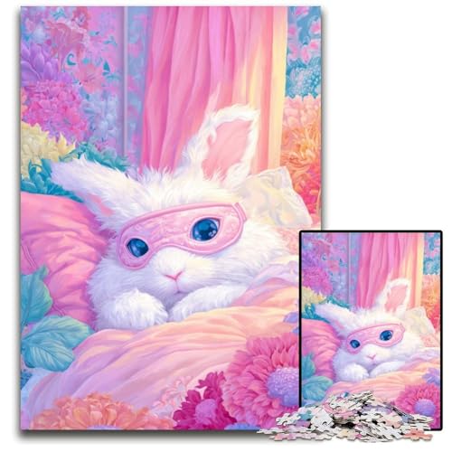 Puzzle 1000 Teile Kaninchen Holzpuzzle Lernspiele Stressabbau, Heimdekorationsspielzeug für Kinder ab 14 Jahren 50X75CM Puzzle 1000 Teile Kaninchen Holzpuzzle Lernspiele Stressabbau, Heimdekorationsspielzeug für Kinder ab 14 Jahren 50X75CM von JIANGENNF