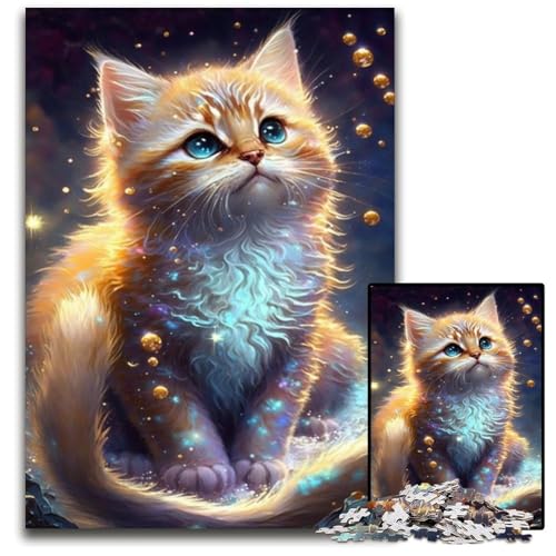Puzzle 1000 Teile Katzenpuzzle für Erwachsene, Denkspiel für Teenager, 26x38cm/10,23x14,96 Zoll Puzzle 1000 Teile Katzenpuzzle für Erwachsene, Denkspiel für Teenager, 26x38cm/10,23x14,96 Zoll von JIANGENNF