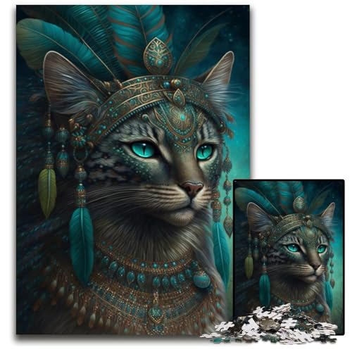 Puzzle 1000 Teile Katzenpuzzle für Erwachsene, Denkspiel für Teenager, 50x75cm/19,68x29,52 Zoll Puzzle 1000 Teile Katzenpuzzle für Erwachsene, Denkspiel für Teenager, 50x75cm/19,68x29,52 Zoll von JIANGENNF