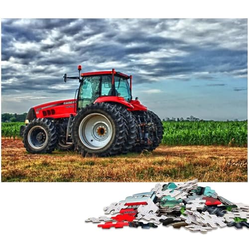 Puzzle 1000 Teile Landwirtschaftliche Werkzeuge Traktoren Schwierige Puzzles für Erwachsene Herausforderndes Denkspiel für Teenager, Spaß für den Familienspieleabend 26 x 38 cm / 10,23 x 14,96 Zoll von JIANGENNF