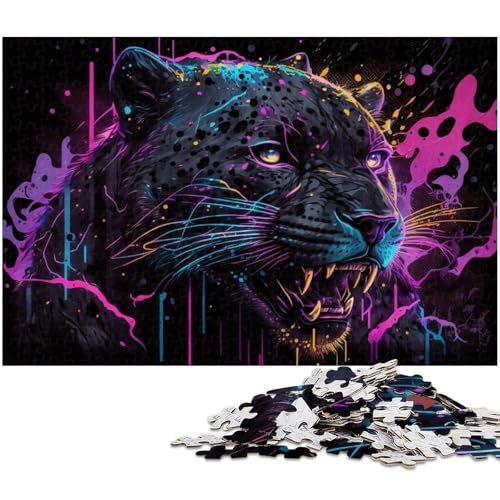 Puzzle 1000 Teile Leopard Kartonpuzzle für Erwachsene Teenager, Paare und Freunde zum Geburtstag, Weihnachten 26 x 38 cm / 10,23 x 14,96 Zoll Puzzle 1000 Teile Leopard Kartonpuzzle für Erwachsene Teenager, Paare und Freunde zum Geburtstag, Weihnachten 26 x 38 cm / 10,23 x 14,96 Zoll von JIANGENNF