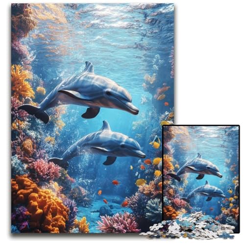Puzzle 1000 Teile Lila Magischer Schmetterling Kartonpuzzle Lernspiele Stressabbau, Heimdekorationsspielzeug für 14-Jährige 26X38CM von JIANGENNF