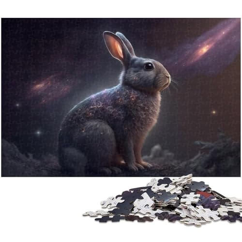 Puzzle 1000 Teile Magisches Kaninchen, Holzpuzzle, Heimaktivität für Feiertage, Geburtstage und Familienspieleabende, 50 x 75 cm / 19,68 x 29,52 Zoll Puzzle 1000 Teile Magisches Kaninchen, Holzpuzzle, Heimaktivität für Feiertage, Geburtstage und Familienspieleabende, 50 x 75 cm / 19,68 x 29,52 Zoll von JIANGENNF