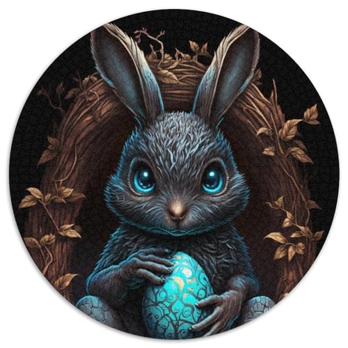 Puzzle 1000 Teile Osterhasen-Puzzle aus Pappe für Erwachsene, Denkspiel für Teenager, (Größe 67,5 x 67,5 cm) von JIANGENNF