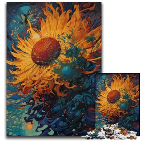 Puzzle 1000 Teile Sonnenblumen-Puzzle für Erwachsene, Denkspiel für Teenager, 26x38cm/10,23x14,96 Zoll Puzzle 1000 Teile Sonnenblumen-Puzzle für Erwachsene, Denkspiel für Teenager, 26x38cm/10,23x14,96 Zoll von JIANGENNF