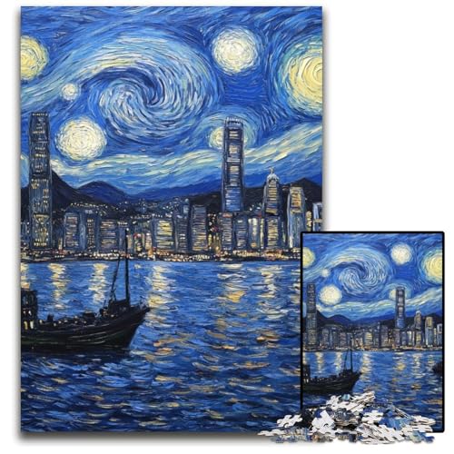 Puzzle 1000 Teile Sternenhimmel Farbe Holzpuzzle Herausforderndes Denkspiel für Teenager, Spaß am Familienspielabend 50X75CM Puzzle 1000 Teile Sternenhimmel Farbe Holzpuzzle Herausforderndes Denkspiel für Teenager, Spaß am Familienspielabend 50X75CM von JIANGENNF