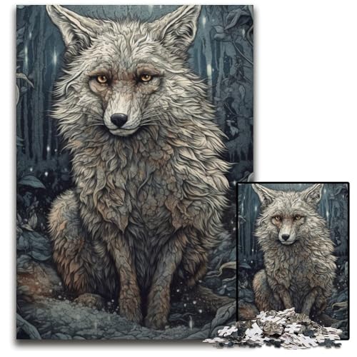 Puzzle 1000 Teile Waldfuchs, Kartonpuzzle, anspruchsvolles Denkspiel für Teenager, Spaß für den Familienspielabend, 26x38cm Puzzle 1000 Teile Waldfuchs, Kartonpuzzle, anspruchsvolles Denkspiel für Teenager, Spaß für den Familienspielabend, 26x38cm von JIANGENNF