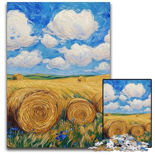 Puzzle 1000 Teile Weizenfeld, Papppuzzle, anspruchsvolles Denkspiel für Teenager, Spaß am Familienspieleabend, 26x38cm Puzzle 1000 Teile Weizenfeld, Papppuzzle, anspruchsvolles Denkspiel für Teenager, Spaß am Familienspieleabend, 26x38cm von JIANGENNF