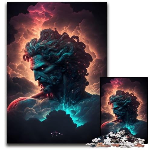 Puzzle 1000 Teile für Erwachsene, Ätherisches Wassermann-Puzzle, Lernspielzeug für Jugendliche, Heimbüro-Dekor, 50x75cm/19,68x29,52 Zoll von JIANGENNF