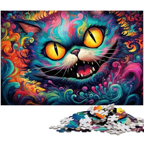 Puzzle 1000 Teile für Erwachsene, Alice Cat, Unmögliches Puzzle für Erwachsene, Geburtstagsgeschenkidee, Herausforderndes Denkspiel, 26 x 38 cm / 10,23 x 14,96 Zoll Puzzle 1000 Teile für Erwachsene, Alice Cat, Unmögliches Puzzle für Erwachsene, Geburtstagsgeschenkidee, Herausforderndes Denkspiel, 26 x 38 cm / 10,23 x 14,96 Zoll von JIANGENNF