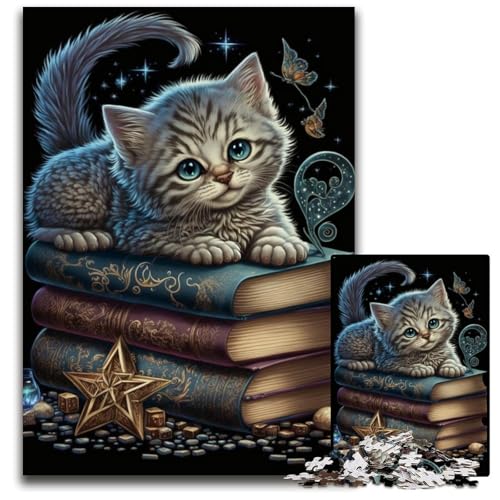 Puzzle 1000 Teile für Erwachsene, Art Lion, Papppuzzles für Reiseliebhaber und Paare, anspruchsvolles Spielzeug, 26x38cm/10,23x14,96 Zoll von JIANGENNF
