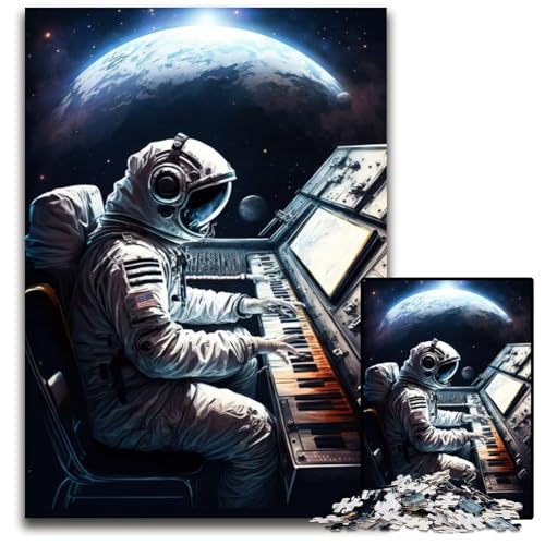 Puzzle 1000 Teile für Erwachsene, Astronauten-Puzzle für Erwachsene, anspruchsvolles Denkspiel für Teenager, unterhaltsames interaktives Spiel für die ganze Familie, 50x75cm/19,68x29,52 Zoll Puzzle 1000 Teile für Erwachsene, Astronauten-Puzzle für Erwachsene, anspruchsvolles Denkspiel für Teenager, unterhaltsames interaktives Spiel für die ganze Familie, 50x75cm/19,68x29,52 Zoll von JIANGENNF