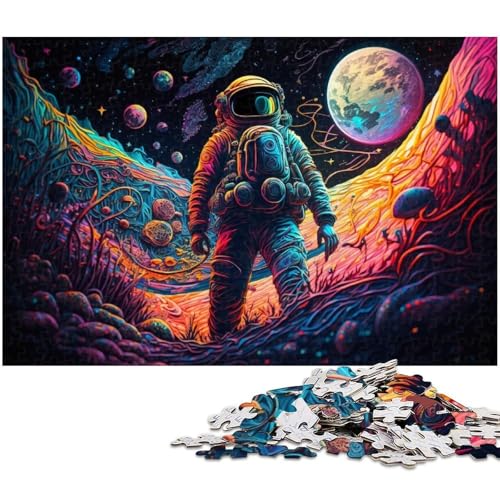 Puzzle 1000 Teile für Erwachsene, Astronauten-Puzzles für Erwachsene, Denkspiel für Teenager, 50 x 75 cm / 19,68 x 29,52 Zoll Puzzle 1000 Teile für Erwachsene, Astronauten-Puzzles für Erwachsene, Denkspiel für Teenager, 50 x 75 cm / 19,68 x 29,52 Zoll von JIANGENNF
