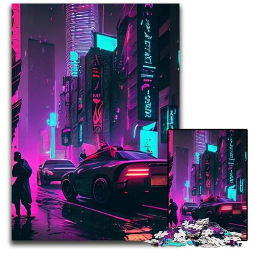 Puzzle 1000 Teile für Erwachsene, Atemberaubende Stadt-Holzpuzzles für Reiseliebhaber und Paare, anspruchsvolles Spielzeug, 50x75cm/19,68x29,52 Zoll von JIANGENNF