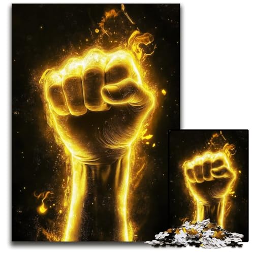 Puzzle 1000 Teile für Erwachsene, Aufmunterungsgeste, Kartonpuzzle, Lernspiele, Stressabbau, Heimdekorationsspielzeug für 14-Jährige, 26x38cm von JIANGENNF