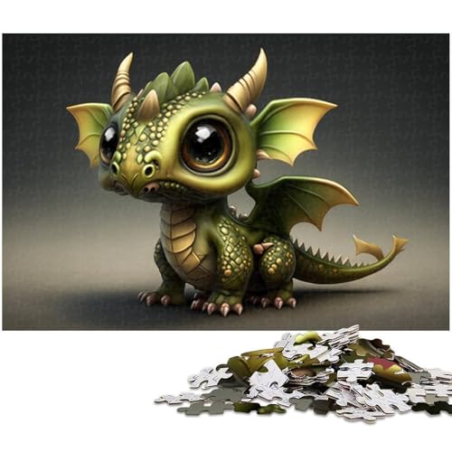 Puzzle 1000 Teile für Erwachsene, Baby-Drache, Unmögliches Puzzle für Erwachsene, Geburtstagsgeschenkidee, Herausforderndes Denkspiel, 50 x 75 cm / 19,68 x 29,52 Zoll Puzzle 1000 Teile für Erwachsene, Baby-Drache, Unmögliches Puzzle für Erwachsene, Geburtstagsgeschenkidee, Herausforderndes Denkspiel, 50 x 75 cm / 19,68 x 29,52 Zoll von JIANGENNF