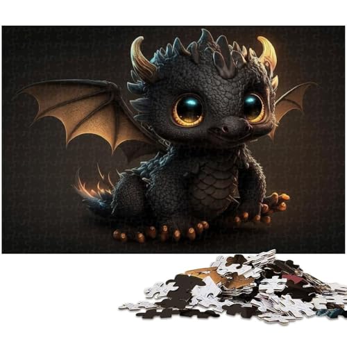 Puzzle 1000 Teile für Erwachsene, Black Dragon Baby, Puzzles für Erwachsene, Denkspiel für Teenager, 26 x 38 cm / 10,23 x 14,96 Zoll Puzzle 1000 Teile für Erwachsene, Black Dragon Baby, Puzzles für Erwachsene, Denkspiel für Teenager, 26 x 38 cm / 10,23 x 14,96 Zoll von JIANGENNF