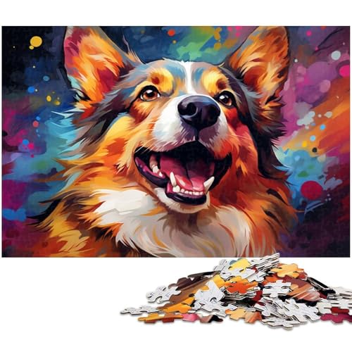 Puzzle 1000 Teile für Erwachsene, Bunte Corgi-Hunde-Puzzles für Erwachsene, kompliziertes Design für Teenager, DIY-Dekor und gehirnfördernder Spaß, 26 x 38 cm / 10,23 x 14,96 Zoll Puzzle 1000 Teile für Erwachsene, Bunte Corgi-Hunde-Puzzles für Erwachsene, kompliziertes Design für Teenager, DIY-Dekor und gehirnfördernder Spaß, 26 x 38 cm / 10,23 x 14,96 Zoll von JIANGENNF