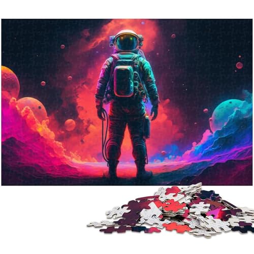 Puzzle 1000 Teile für Erwachsene, Bunte Dinosaurier, unmögliche Puzzles für Erwachsene, Geburtstagsgeschenkidee, anspruchsvolles Denkspiel, 26 x 38 cm / 10,23 x 14,96 Zoll Puzzle 1000 Teile für Erwachsene, Bunte Dinosaurier, unmögliche Puzzles für Erwachsene, Geburtstagsgeschenkidee, anspruchsvolles Denkspiel, 26 x 38 cm / 10,23 x 14,96 Zoll von JIANGENNF