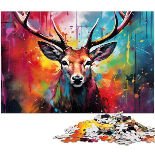 Puzzle 1000 Teile für Erwachsene, Bunte Dinosaurier-Puzzles für Erwachsene, Denkspiel für Teenager, 26 x 38 cm / 10,23 x 14,96 Zoll von JIANGENNF