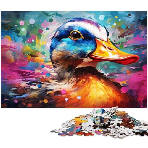 Puzzle 1000 Teile für Erwachsene, Bunte Enten-Puzzles für Erwachsene, perfekt für Familienspaß, Partyspiele, Geburtstagsparty-Geschenke, 26 x 38 cm / 10,23 x 14,96 Zoll Puzzle 1000 Teile für Erwachsene, Bunte Enten-Puzzles für Erwachsene, perfekt für Familienspaß, Partyspiele, Geburtstagsparty-Geschenke, 26 x 38 cm / 10,23 x 14,96 Zoll von JIANGENNF