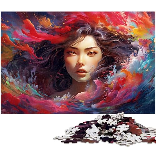 Puzzle 1000 Teile für Erwachsene, Bunte Frauen-Puzzles für Erwachsene, Denkspiel für Teenager, 26 x 38 cm / 10,23 x 14,96 Zoll Puzzle 1000 Teile für Erwachsene, Bunte Frauen-Puzzles für Erwachsene, Denkspiel für Teenager, 26 x 38 cm / 10,23 x 14,96 Zoll von JIANGENNF
