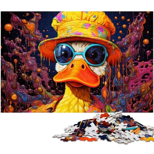 Puzzle 1000 Teile für Erwachsene, Bunte Kunstenten, unmögliche Puzzles für Erwachsene, Geburtstagsgeschenkidee, anspruchsvolles Denkspiel, 50 x 75 cm / 19,68 x 29,52 Zoll Puzzle 1000 Teile für Erwachsene, Bunte Kunstenten, unmögliche Puzzles für Erwachsene, Geburtstagsgeschenkidee, anspruchsvolles Denkspiel, 50 x 75 cm / 19,68 x 29,52 Zoll von JIANGENNF