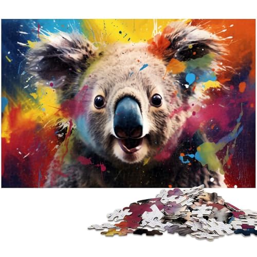Puzzle 1000 Teile für Erwachsene, Bunte Labrador-Puzzles für Erwachsene, Denkspiel für Teenager, 50 x 75 cm / 19,68 x 29,52 Zoll von JIANGENNF
