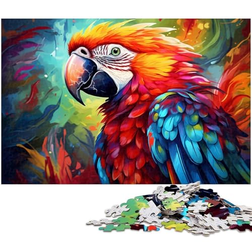 Puzzle 1000 Teile für Erwachsene, Bunte Papageien-Puzzles für Erwachsene, perfekt für Familienspaß, Partyspiele, Geburtstagsparty-Geschenke, 26 x 38 cm / 10,23 x 14,96 Zoll Puzzle 1000 Teile für Erwachsene, Bunte Papageien-Puzzles für Erwachsene, perfekt für Familienspaß, Partyspiele, Geburtstagsparty-Geschenke, 26 x 38 cm / 10,23 x 14,96 Zoll von JIANGENNF