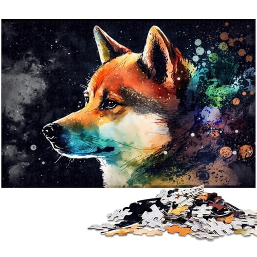 Puzzle 1000 Teile für Erwachsene, Bunte Shiba Inu-Puzzles für Erwachsene, Denkspiel für Teenager, 26 x 38 cm / 10,23 x 14,96 Zoll Puzzle 1000 Teile für Erwachsene, Bunte Shiba Inu-Puzzles für Erwachsene, Denkspiel für Teenager, 26 x 38 cm / 10,23 x 14,96 Zoll von JIANGENNF