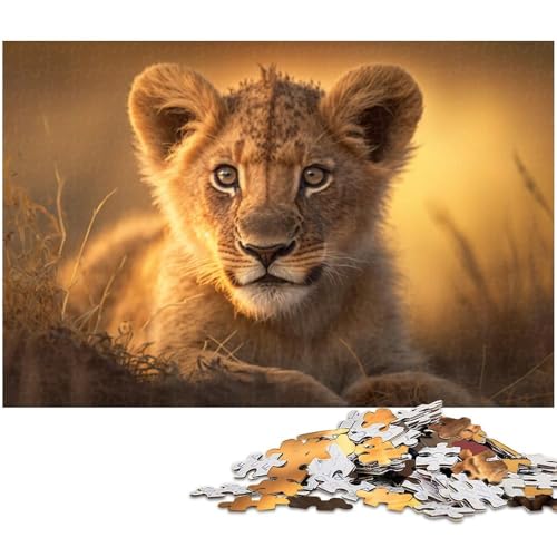 Puzzle 1000 Teile für Erwachsene, Bunter Löwe, Unmögliches Puzzle für Erwachsene, Geburtstagsgeschenkidee, Herausforderndes Denkspiel, 26 x 38 cm / 10,23 x 14,96 Zoll Puzzle 1000 Teile für Erwachsene, Bunter Löwe, Unmögliches Puzzle für Erwachsene, Geburtstagsgeschenkidee, Herausforderndes Denkspiel, 26 x 38 cm / 10,23 x 14,96 Zoll von JIANGENNF