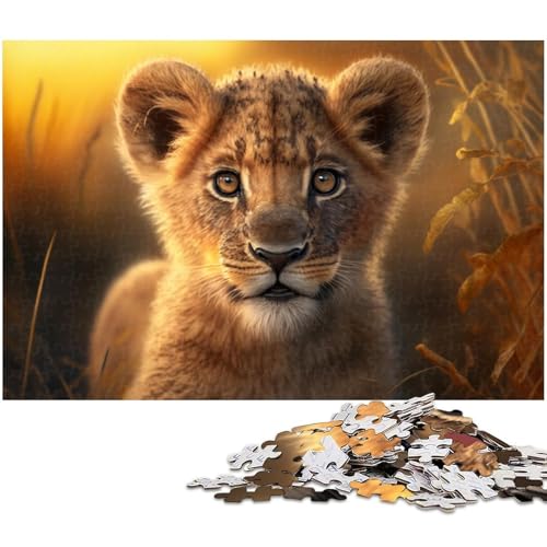 Puzzle 1000 Teile für Erwachsene, Bunter Löwe, Unmögliches Puzzle für Erwachsene, Geburtstagsgeschenkidee, Herausforderndes Denkspiel, 50 x 75 cm / 19,68 x 29,52 Zoll Puzzle 1000 Teile für Erwachsene, Bunter Löwe, Unmögliches Puzzle für Erwachsene, Geburtstagsgeschenkidee, Herausforderndes Denkspiel, 50 x 75 cm / 19,68 x 29,52 Zoll von JIANGENNF