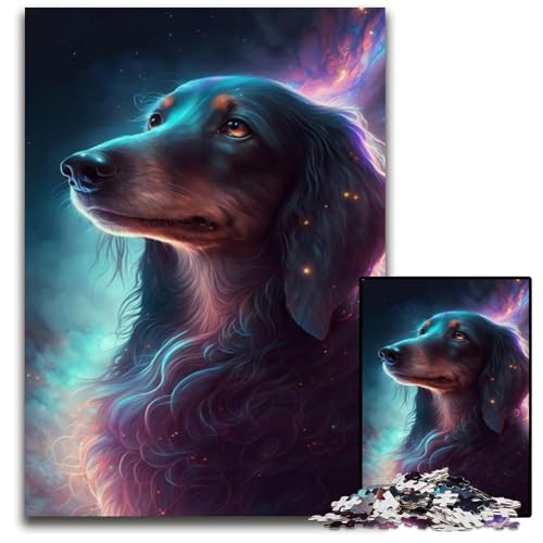 Puzzle 1000 Teile für Erwachsene, Dackel-Puzzle für Erwachsene, anspruchsvolles Denkspiel für Teenager, interaktives Familienspiel, 26x38cm/10,23x14,96 Zoll Puzzle 1000 Teile für Erwachsene, Dackel-Puzzle für Erwachsene, anspruchsvolles Denkspiel für Teenager, interaktives Familienspiel, 26x38cm/10,23x14,96 Zoll von JIANGENNF