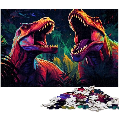 Puzzle 1000 Teile für Erwachsene, Dinosaurier-Puzzles für Erwachsene, perfekt für Familienspaß, Partyspiele, Geburtstagsparty-Geschenke, 26 x 38 cm / 10,23 x 14,96 Zoll Puzzle 1000 Teile für Erwachsene, Dinosaurier-Puzzles für Erwachsene, perfekt für Familienspaß, Partyspiele, Geburtstagsparty-Geschenke, 26 x 38 cm / 10,23 x 14,96 Zoll von JIANGENNF