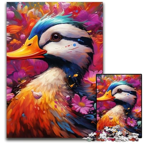 Puzzle 1000 Teile für Erwachsene, Ente, schwierige Puzzles für Erwachsene, DIY-Kunstwerk, 26x38cm/10,23x14,96 Zoll Puzzle 1000 Teile für Erwachsene, Ente, schwierige Puzzles für Erwachsene, DIY-Kunstwerk, 26x38cm/10,23x14,96 Zoll von JIANGENNF