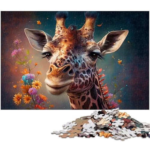 Puzzle 1000 Teile für Erwachsene, Fantasie-Giraffe, Puzzle für Erwachsene, Denkspiel für Teenager, 26 x 38 cm / 10,23 x 14,96 Zoll Puzzle 1000 Teile für Erwachsene, Fantasie-Giraffe, Puzzle für Erwachsene, Denkspiel für Teenager, 26 x 38 cm / 10,23 x 14,96 Zoll von JIANGENNF