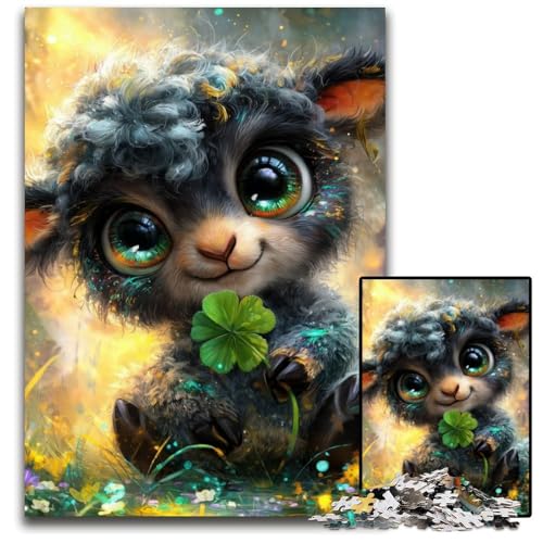 Puzzle 1000 Teile für Erwachsene, Fantasie-Schaf, Holzpuzzle, dekomprimierendes intellektuelles Lernspielzeug, gutes Geschenk für Erwachsene und Teenager, 50x75cm Puzzle 1000 Teile für Erwachsene, Fantasie-Schaf, Holzpuzzle, dekomprimierendes intellektuelles Lernspielzeug, gutes Geschenk für Erwachsene und Teenager, 50x75cm von JIANGENNF