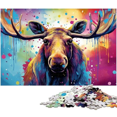 Puzzle 1000 Teile für Erwachsene, Fantasy-Elch-Puzzles für Erwachsene, Denkspiel für Teenager, 26 x 38 cm / 10,23 x 14,96 Zoll Puzzle 1000 Teile für Erwachsene, Fantasy-Elch-Puzzles für Erwachsene, Denkspiel für Teenager, 26 x 38 cm / 10,23 x 14,96 Zoll von JIANGENNF