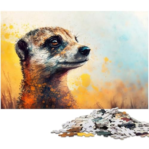 Puzzle 1000 Teile für Erwachsene, Fantasy-Erdmännchen-Puzzles für Erwachsene, Denkspiel für Teenager, 26 x 38 cm / 10,23 x 14,96 Zoll Puzzle 1000 Teile für Erwachsene, Fantasy-Erdmännchen-Puzzles für Erwachsene, Denkspiel für Teenager, 26 x 38 cm / 10,23 x 14,96 Zoll von JIANGENNF