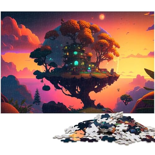 Puzzle 1000 Teile für Erwachsene, Fantasy Planet, Unmögliches Puzzle für Erwachsene, Geburtstagsgeschenkidee, anspruchsvolles Denkspiel, 50 x 75 cm / 19,68 x 29,52 Zoll Puzzle 1000 Teile für Erwachsene, Fantasy Planet, Unmögliches Puzzle für Erwachsene, Geburtstagsgeschenkidee, anspruchsvolles Denkspiel, 50 x 75 cm / 19,68 x 29,52 Zoll von JIANGENNF