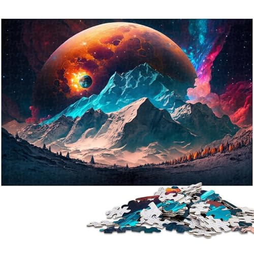 Puzzle 1000 Teile für Erwachsene, Fantasy Planet, Unmögliches Puzzle für Erwachsene, Geburtstagsgeschenkidee, herausforderndes Denkspiel, 26 x 38 cm / 10,23 x 14,96 Zoll Puzzle 1000 Teile für Erwachsene, Fantasy Planet, Unmögliches Puzzle für Erwachsene, Geburtstagsgeschenkidee, herausforderndes Denkspiel, 26 x 38 cm / 10,23 x 14,96 Zoll von JIANGENNF