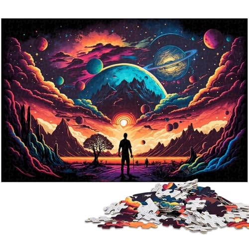 Puzzle 1000 Teile für Erwachsene, Fantasy-Planeten-Puzzles für Erwachsene, Denkspiel für Teenager, 50 x 75 cm / 19,68 x 29,52 Zoll Puzzle 1000 Teile für Erwachsene, Fantasy-Planeten-Puzzles für Erwachsene, Denkspiel für Teenager, 50 x 75 cm / 19,68 x 29,52 Zoll von JIANGENNF