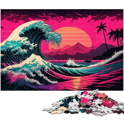 Puzzle 1000 Teile für Erwachsene, Fantasy-Wellen-Puzzles für Erwachsene, Denkspiel für Teenager, 26 x 38 cm / 10,23 x 14,96 Zoll Puzzle 1000 Teile für Erwachsene, Fantasy-Wellen-Puzzles für Erwachsene, Denkspiel für Teenager, 26 x 38 cm / 10,23 x 14,96 Zoll von JIANGENNF