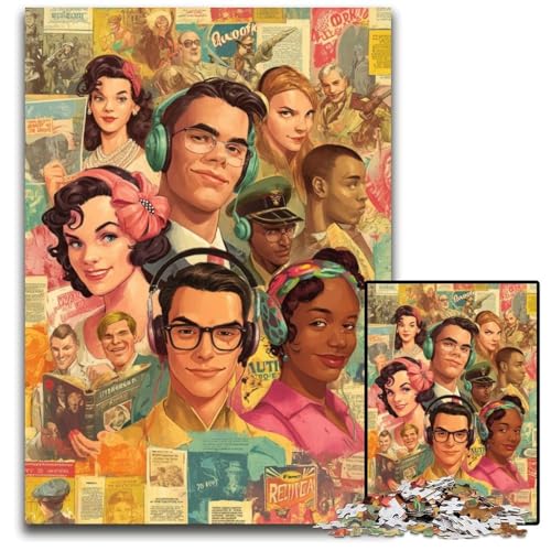 Puzzle 1000 Teile für Erwachsene, Filmplakate, anspruchsvolles Denkspiel für Teenager, Spaß für den Familienspielabend, 26x38cm Puzzle 1000 Teile für Erwachsene, Filmplakate, anspruchsvolles Denkspiel für Teenager, Spaß für den Familienspielabend, 26x38cm von JIANGENNF