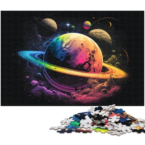 Puzzle 1000 Teile für Erwachsene, Galaxie-Planeten, Unmögliches Puzzle für Erwachsene, Geburtstagsgeschenkidee, Herausforderndes Denkspiel, 26 x 38 cm / 10,23 x 14,96 Zoll Puzzle 1000 Teile für Erwachsene, Galaxie-Planeten, Unmögliches Puzzle für Erwachsene, Geburtstagsgeschenkidee, Herausforderndes Denkspiel, 26 x 38 cm / 10,23 x 14,96 Zoll von JIANGENNF