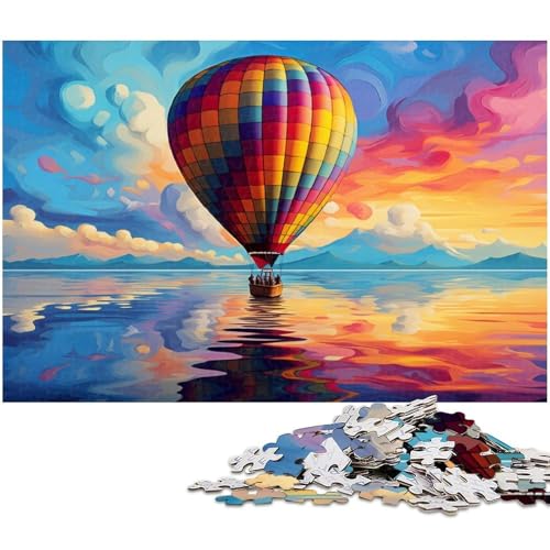 Puzzle 1000 Teile für Erwachsene, Heißluftballon, Kartonpuzzle, Muttertag, Geburtstage, Weihnachten, 26 x 38 cm / 10,23 x 14,96 Zoll Puzzle 1000 Teile für Erwachsene, Heißluftballon, Kartonpuzzle, Muttertag, Geburtstage, Weihnachten, 26 x 38 cm / 10,23 x 14,96 Zoll von JIANGENNF