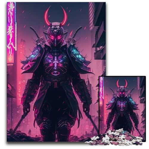 Puzzle 1000 Teile für Erwachsene, Krieger-Puzzle aus Pappe für Reiseliebhaber und Paare, anspruchsvolles Spielzeug, 26x38cm/10,23x14,96 Zoll von JIANGENNF