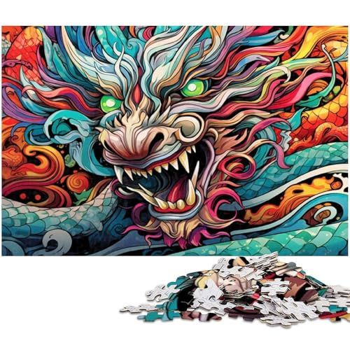 Puzzle 1000 Teile für Erwachsene, Kunst, Fliegende Drachen, Puzzles für Erwachsene, Denkspiel für Teenager, 26 x 38 cm / 10,23 x 14,96 Zoll Puzzle 1000 Teile für Erwachsene, Kunst, Fliegende Drachen, Puzzles für Erwachsene, Denkspiel für Teenager, 26 x 38 cm / 10,23 x 14,96 Zoll von JIANGENNF
