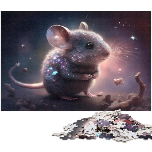 Puzzle 1000 Teile für Erwachsene, Maus, Holzpuzzle, Familienaktivität, Heimdekoration zum Selbermachen, 50 x 75 cm / 19,68 x 29,52 Zoll Puzzle 1000 Teile für Erwachsene, Maus, Holzpuzzle, Familienaktivität, Heimdekoration zum Selbermachen, 50 x 75 cm / 19,68 x 29,52 Zoll von JIANGENNF
